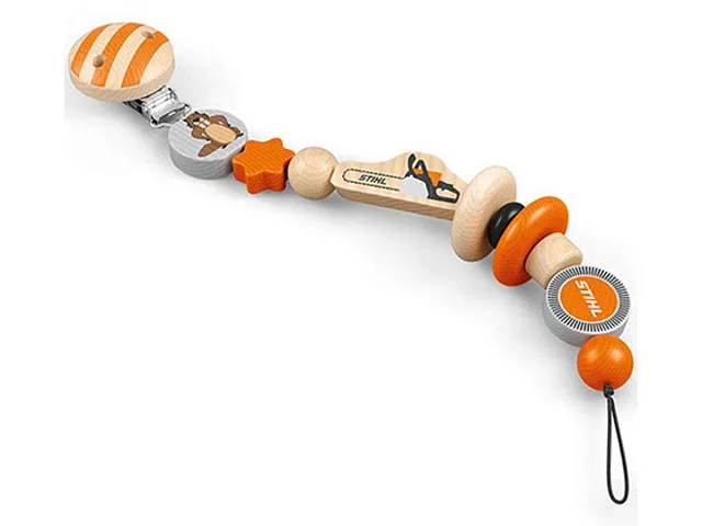 Stihl Schnullerkette aus Holz
