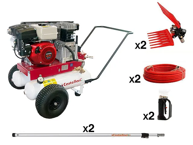 Castellari Kit Motocompressore 550 B + attrezzi