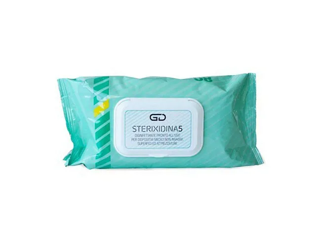 Golmar Toallitas desinfectantes listas para usar GD STERIXIDINA 5 - Golmar