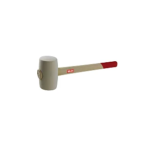 Valex Mazzuolo in gomma bianca con manico in legno - Valex