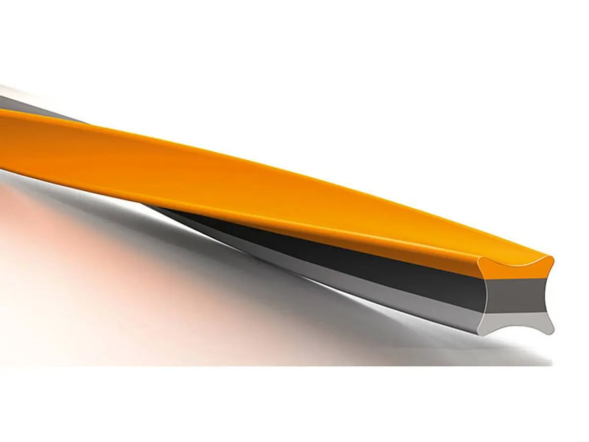 Filo Quadrato Per Decespugliatore Filo Falciatore 2,4 Mm A 5 Bordi - 100 M Per Decespugliatori Stihl E Altri, Colore Arancione Filo Falciante Fisso