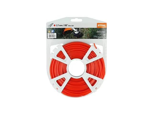 Stihl Quadratischer Nylonfaden für Freischneider Ø 2,7 mm rot