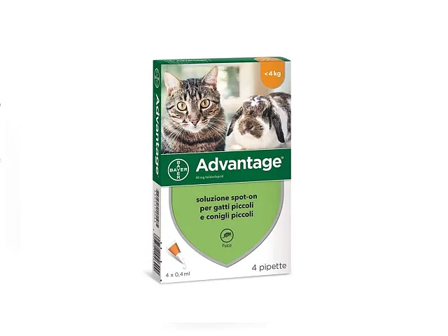 Advantage Pipette per gatti e conigli inferiore a 4Kg - ADVANTAGE