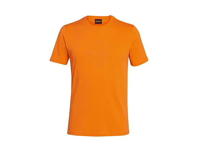 Stihl T-shirt arancione LOGO CIRCLE