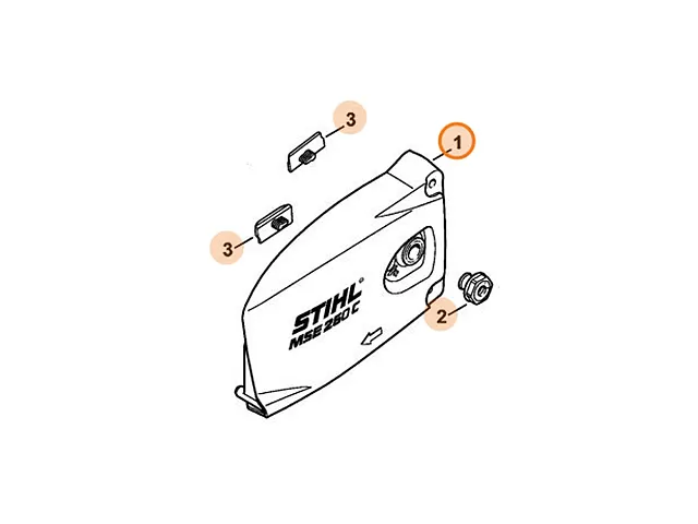 Stihl Tapa del carrete de cadena motosierra MSE 250 C-Q - Stihl