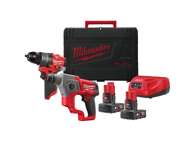 Sborgia Bohrhammer-Set mit Schlagfunktion + SDS-Plus Meißelhammer M12 FPP2F2-402X