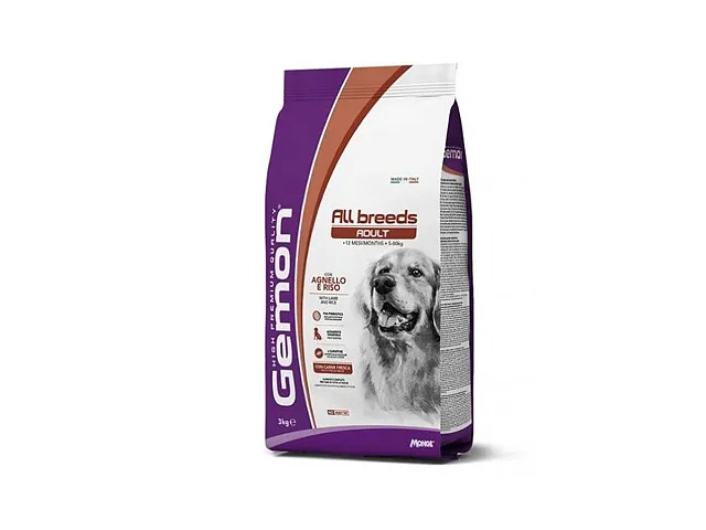 Monge Hundefutter Adult All Breeds mit Lamm und Reis Gemon - Monge
