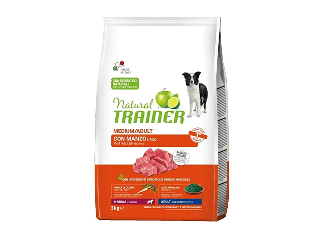 Natural trainer Croquetas para perros Medium/Adult con Ternera y Arroz - Natural Trainer