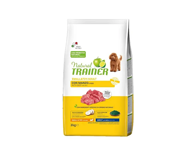 Natural trainer Croquetas para perros Small&/Toy con Ternera y Arroz - Natural Trainer