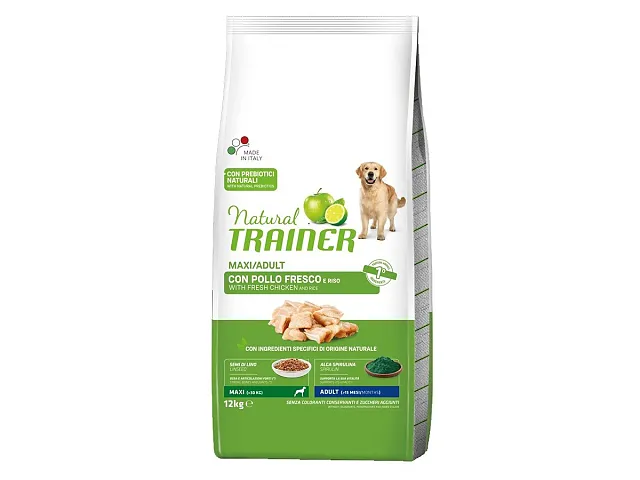 Natural trainer Croquetas para perros Maxi/Adulto con Pollo fresco y Arroz - Natural Trainer