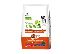 Natural trainer Medium/Adult Hundefutter mit rohem Schinken und Reis - Natural Trainer