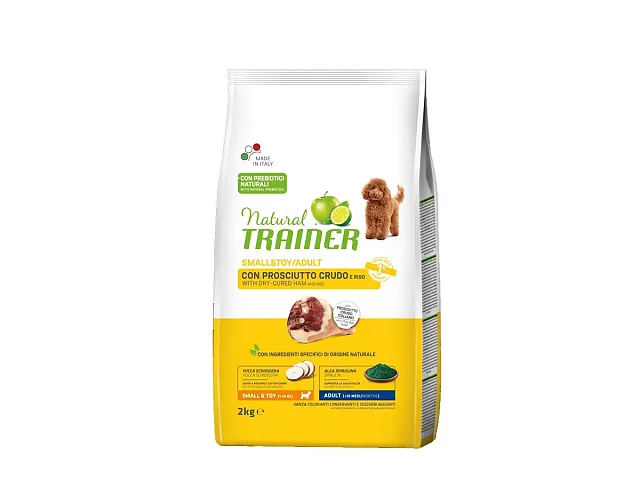 Natural trainer Croquetas para perros Small&Toy/Adulto con Jamón crudo y Arroz - Natural Trainer