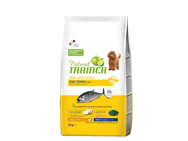 Natural trainer Croquetas para perros Small&Toy/Adulto con Atún y Arroz - Natural Trainer