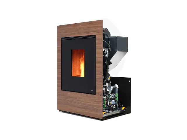 Nobis Termocamino a pellet ULISSE HYDRO HB17
