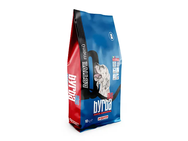 Giuntini Croquetas para perros BYRBA PLUS ALTA ENERGÍA con Pollo, Ternera y Guisantes