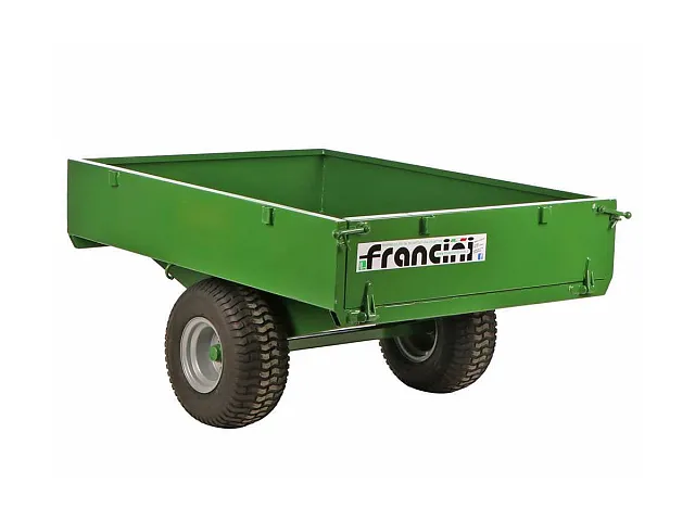 Francini Anhänger für Rasentraktoren - Tragfähigkeit 600 kg FQ6