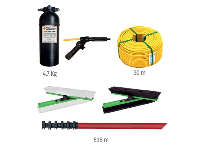 Comet Kit pulizia pannelli solari e vetrate PCC PLUS 45-30 CFRP