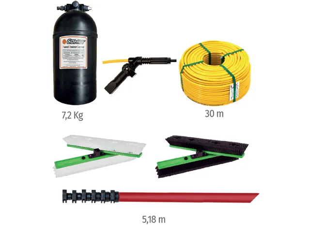 Comet Kit pulizia pannelli solari e vetrate PCC PLUS 75-30 CFRP