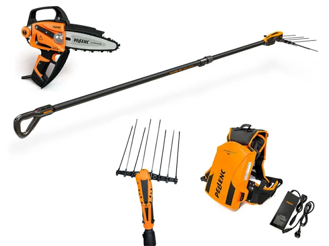 Pellenc Kit abbacchiatore Power 48 T220/300 + testa + pack batteria + motosega Selion M12 Evo