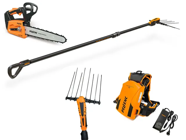 Pellenc Kit abbacchiatore Power 48 T220/300 + testa + pack batteria + motosega Selion C21 Evo