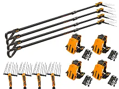 Pellenc Kit 4 Power Schüttler 48 T220-300 + 4 Köpfe + 4 Batterie Packs