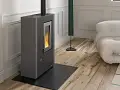 Stufa a pellet ermetica ventilata slim LUISELLA MAXI
