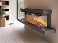 Caminetto elettrico LUMEN 870 con rivestimento esterno