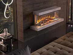 Nordica Caminetto elettrico LUMEN 1200 con rivestimento esterno
