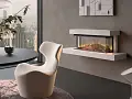 Caminetto elettrico LUMEN 1200 con rivestimento esterno