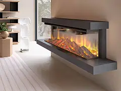 Nordica Caminetto elettrico LUMEN 1600 con rivestimento esterno