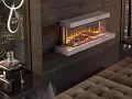 Caminetto elettrico LUMEN 1600 con rivestimento esterno