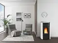 Termostufa a pellet ventilata RAFFAELLA IDRO H15