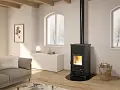 Stufa a legna con sistema di recupero calore CONCITA 2.0 STEEL Stufa a legna con sistema di recupero calore CONCITA 2.0 STEEL