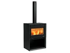 Nordica Holzofen DANTE mit Holzfach
