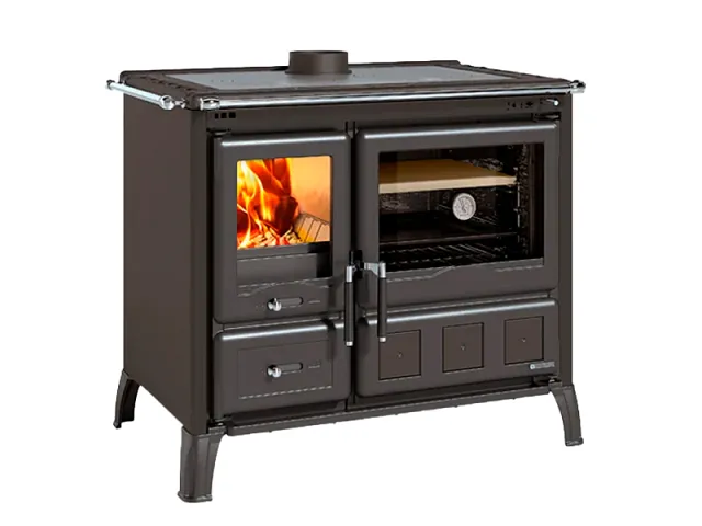 Nordica Estufa de leña con horno de fundición GARDENIA XXL VST