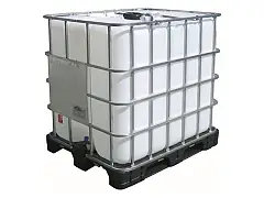 Sborgia Cisterna IBC Usata da lt 1000 con gabbia in ferro