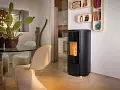 Stufa a pellet ROUND GLASS A10
