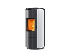 Nobis Estufa de pellets ROUND STEEL A10