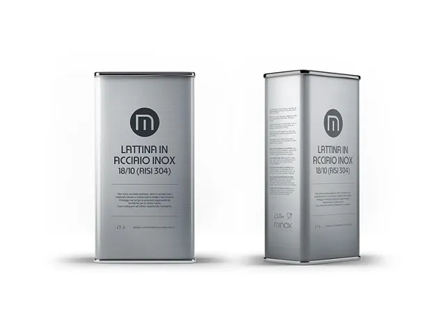 Sborgia Contenitore olio in acciaio inox