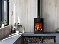 Stufa a legna FLAT 100 10