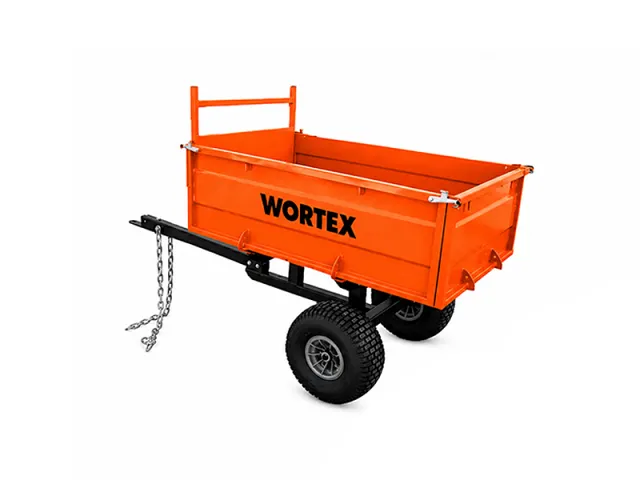 Wortex Carro para tractor cortacésped - capacidad 500 kg