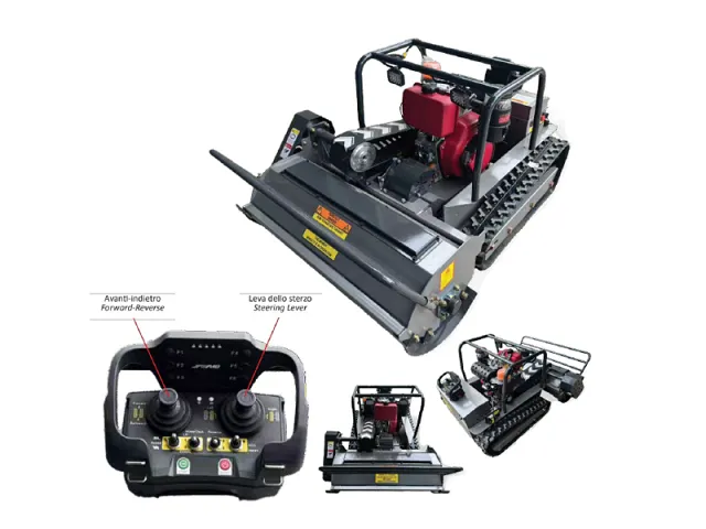 Wortex Fernbedienbarer AMD-R 100 Diesel Rebschnittmulcher