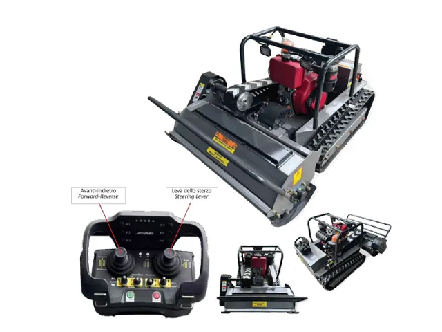 Wortex Trituradora de sarmientos radiocontrolada AMD-R 120 Diesel