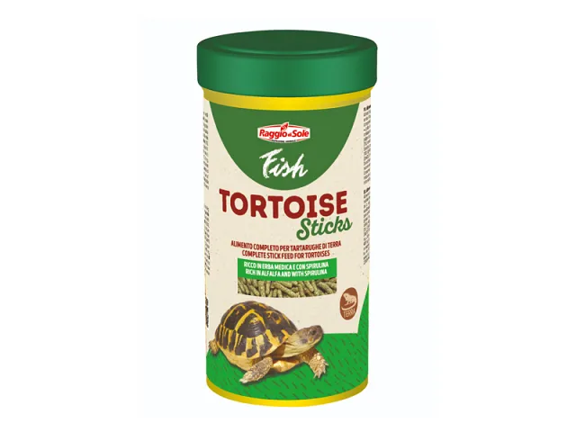 Raggio di sole Spezifisches Pelletfutter für Landschildkröten und pflanzenfressende Reptilien FISH TORTOISE STICKS