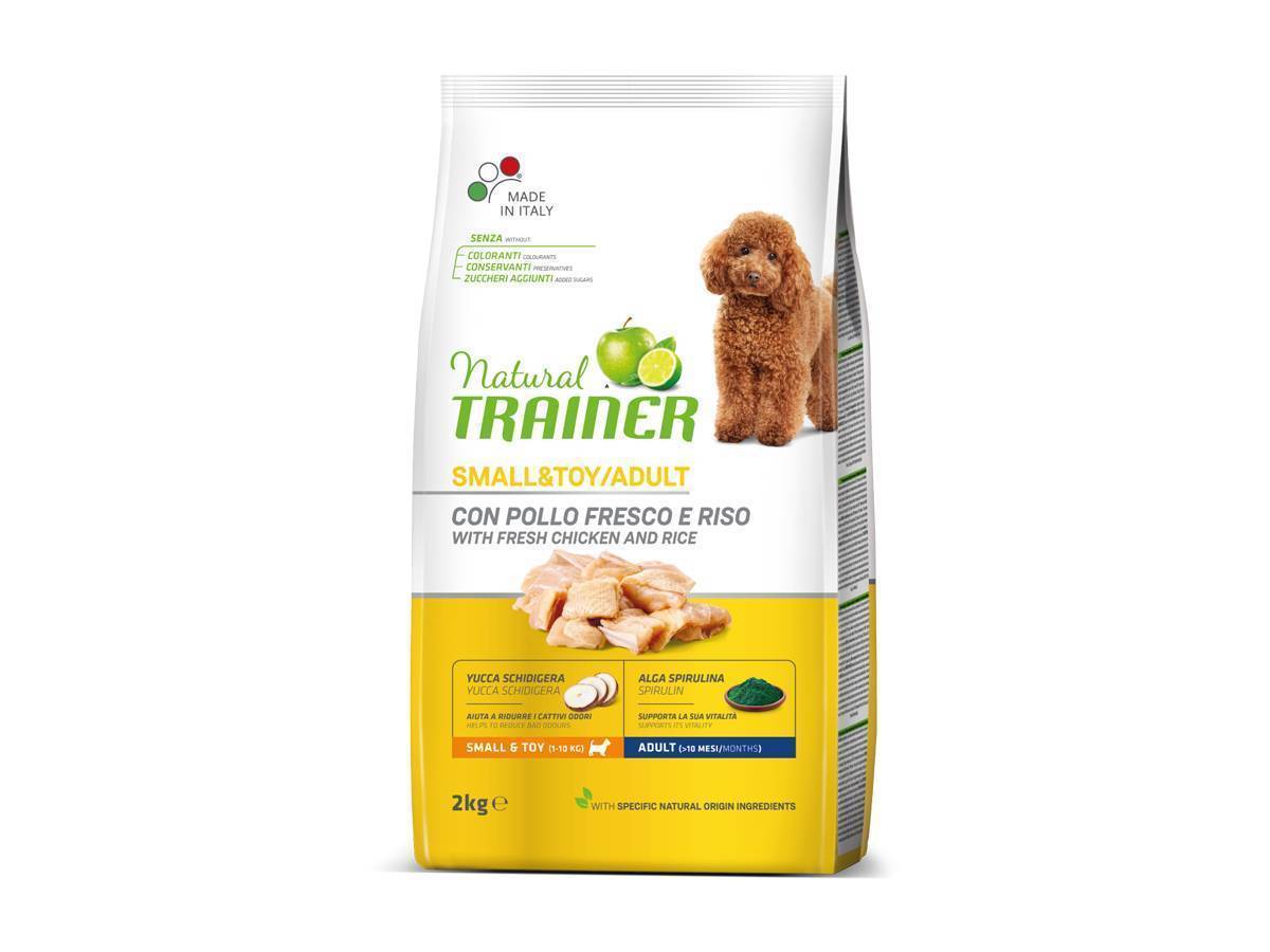 Crocchette per cani Adult Mini con pollo Natural Trainer