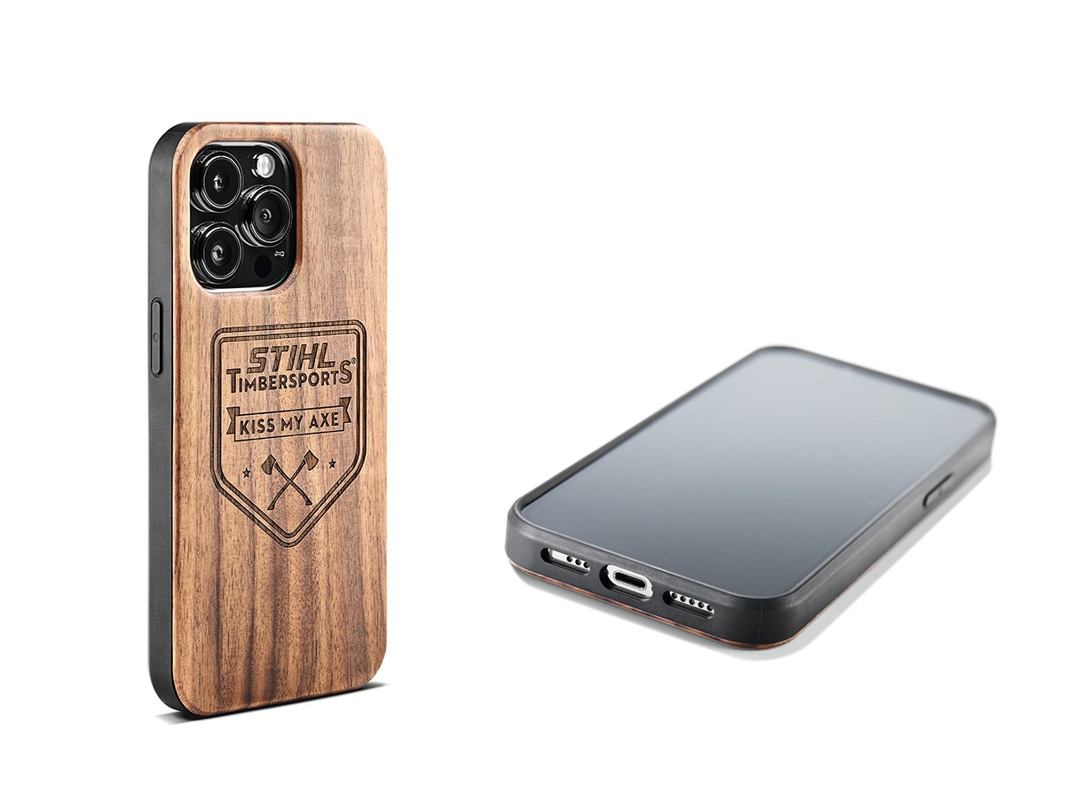 Cover per iPhone AXE in legno - Stihl